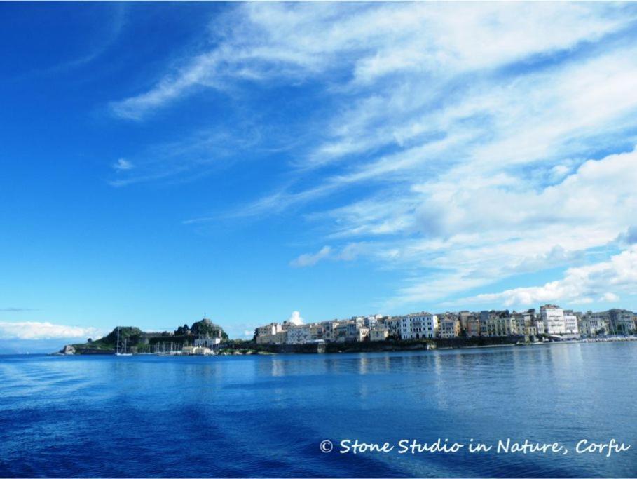 Stone Studio In Nature With View To Corfu Town! Evropouloi Екстер'єр фото