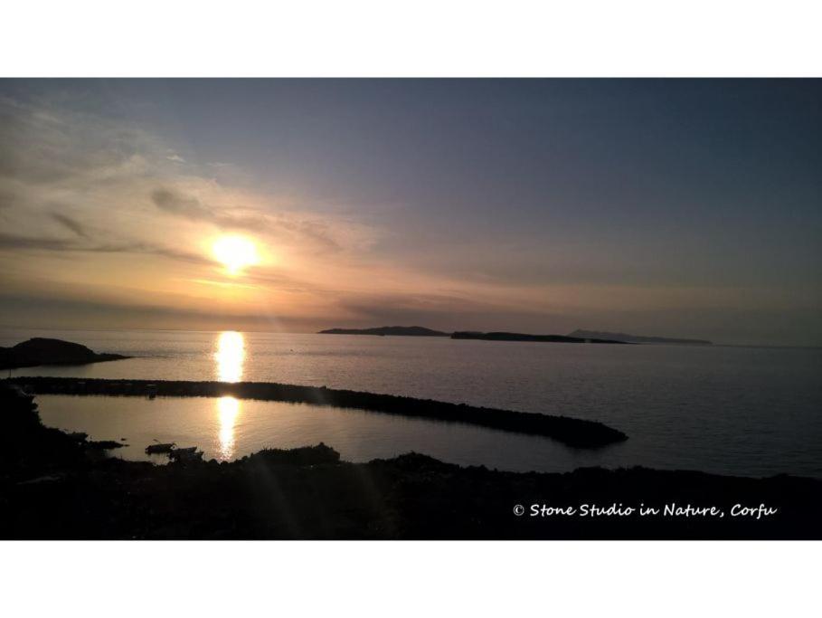 Stone Studio In Nature With View To Corfu Town! Evropouloi Екстер'єр фото